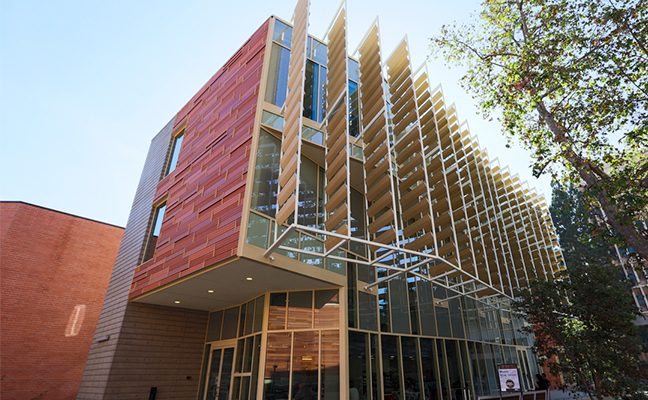 The Evelyn and Mo Ostin Music Center is UCLA's state-of-the-art campus music facility.