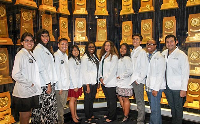 AAP High Aims students at the annual white coat ceremony.