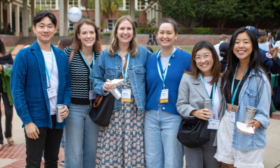 A group of happy students